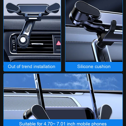 Car Phone Holder Gravity GPS Support