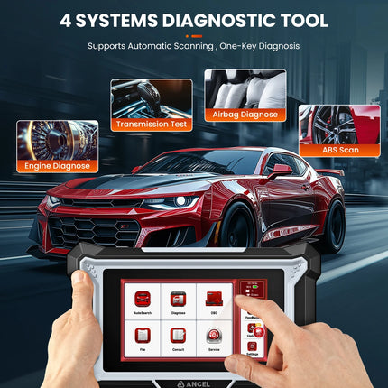 DS100 OBD2 Car Diagnostic Tools Auto 4 System Code Reader ABS EPB BMS ETS Gear Oil SAS Reset ODB OBD 2 Automotive Scanner