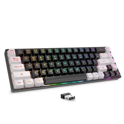 Wireless Gaming Keyboard 68 Keys – Backlit & Rechargeable