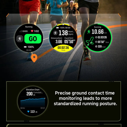 GPS Sports Smart Watch with Flashlight