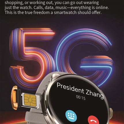 5G AMOLED Smart Watch with GPS & WiFi