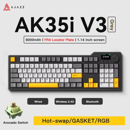 AJAZZ AK35I MAX Keyboard – Tri-Mode & Hot-Swap