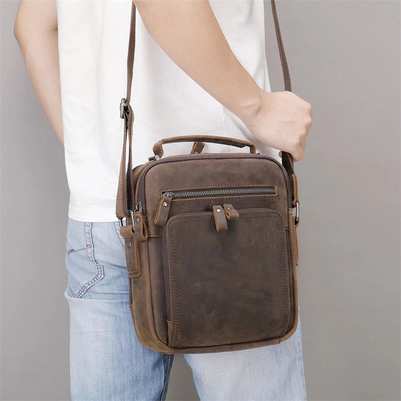 Leather Men's Shoulder Bag