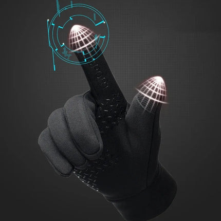 Screen Touch Non-Slip Full Fingers Gloves Unisex Outdoor  Sports Warm Gloves Men And Women