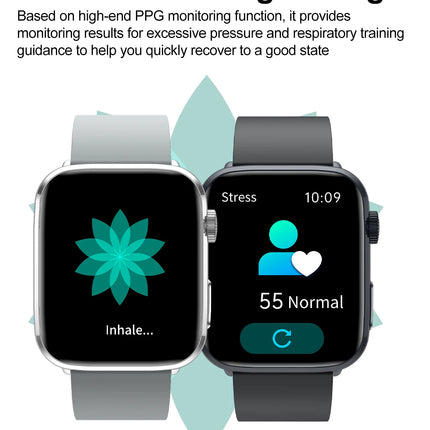 AI Smart Watch Health Monitor HRV+PPG