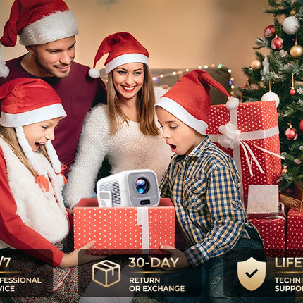 LynCast X3AQ Projector 1080P, 4K Decoding, Android 14, WiFi 6, Auto Focus