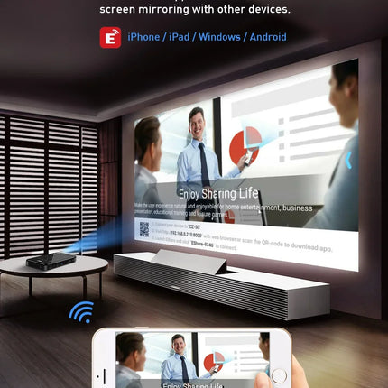 P09-II Portable DLP Mini Pocket Projector Android 9.0 2GB RAM 32GB ROM WIFI5 BT4.2 4K HD Beamer Home Cinema LED Video Projector