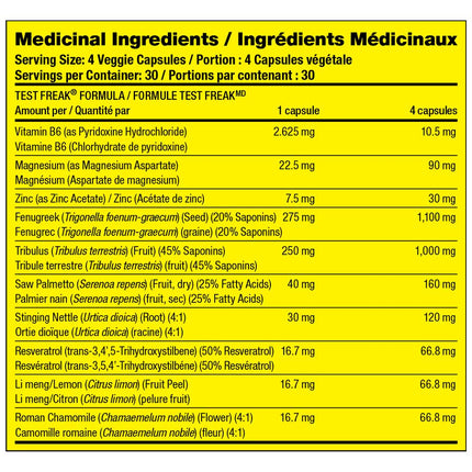 PharmaFreak TEST FREAK, 120 VCaps