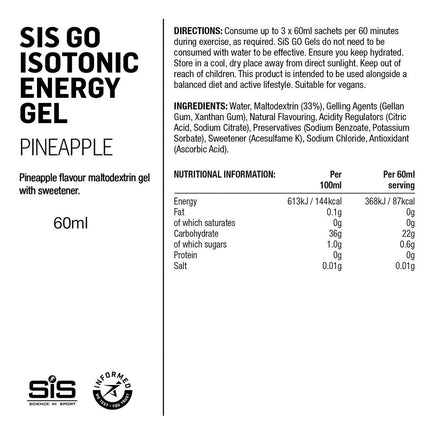 SIS GO ISOTONIC ENERGY GEL, 60ml