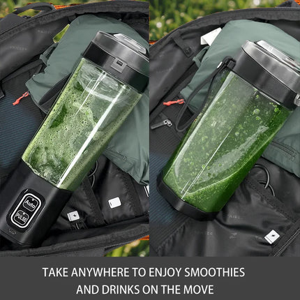 700ML Portable Juicer Blender – USB Rechargeable, 6-Blade Smoothie Maker