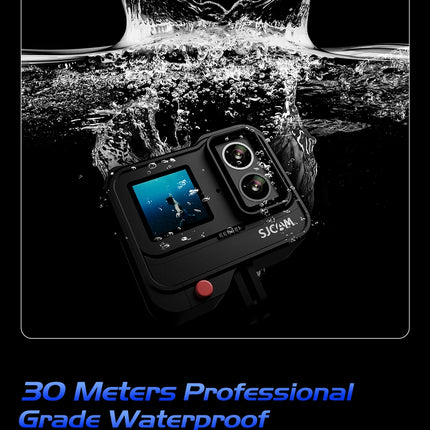 DIBELLAY SJCAM SJ20 4K Dual-Lens Action Camera – Anti-Shake, Waterproof, 5G WiFi, Touch Screen, Motion Detection