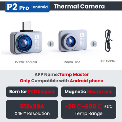 P2 / P2 Pro Thermal Imager Infrared Camera for Phone