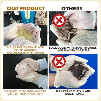 “3-in-1 Black Hair Dye Shampoo