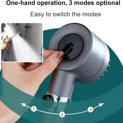 Filtered Handheld Shower Head 3 Spray Modes