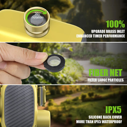 Insoma 3-Outlet Automatic Water Timer for Garden Irrigation