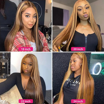 Highlight Wig – Perruque brésilienne lisse, preplucked, lace front