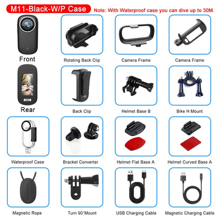 Dibellay 4K Mini Action Cam – Waterproof WiFi Sport Camera