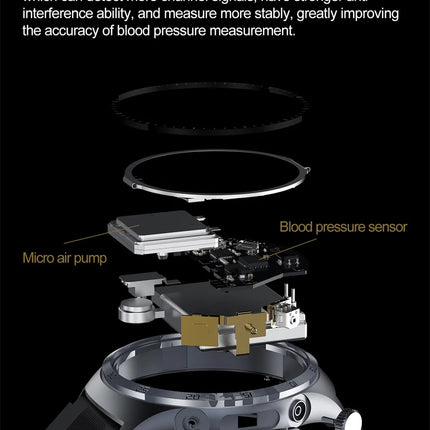 Watches Air Pump Airbag Accurate Measure Smart Watch Men Micro Physical Examination BloodPressure Sport SmartWatch