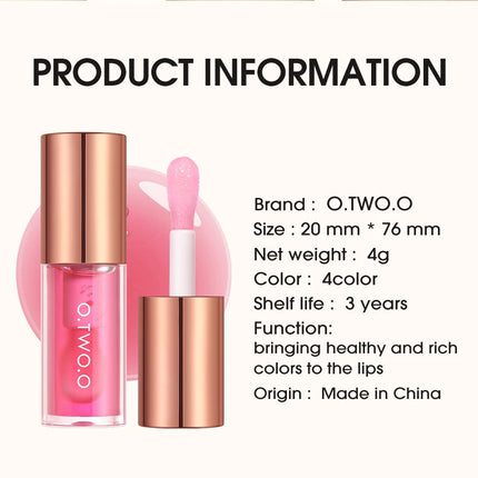 O.TWO.O – Lip Oil Gloss Plumper & Moisturizer Non-Sticky