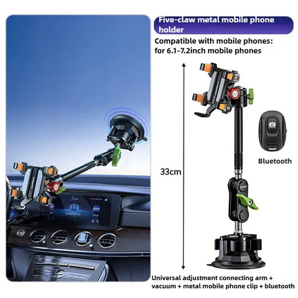 DIBELLAY LanParte – Support Téléphone Voiture 360° à Ventouse Métallique