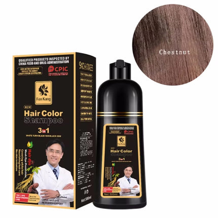 “3-in-1 Black Hair Dye Shampoo