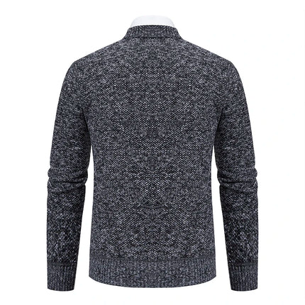 DIBELLAY Men’s V-Neck Knitted Cardigan – Autumn/Winter