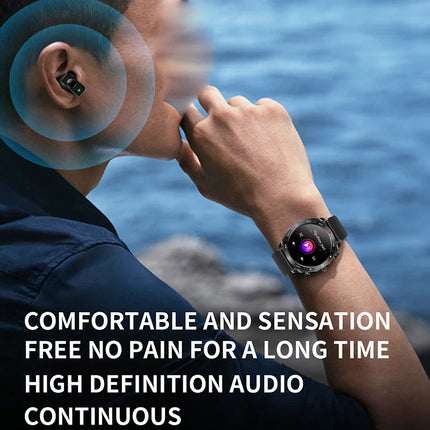 Watch TWS 2-in-1 Bluetooth Earphones HIFI 9D Sound Quality