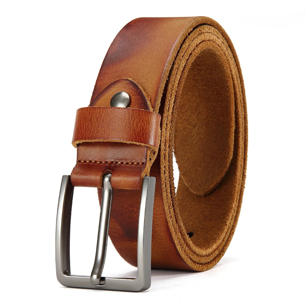 Antique High-quality Metal Needle Buckle Men's Casual Belt