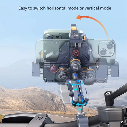 DIBELLAY LanParte – Support Téléphone Vélo & Moto avec Absorbeur de Chocs