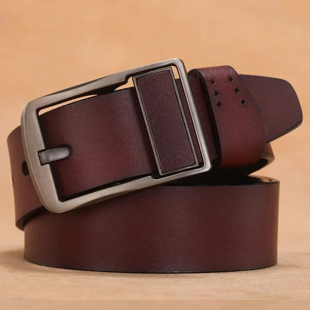 Genuine Leather Belt Men 140 150 160 170cm Large Size Luxury