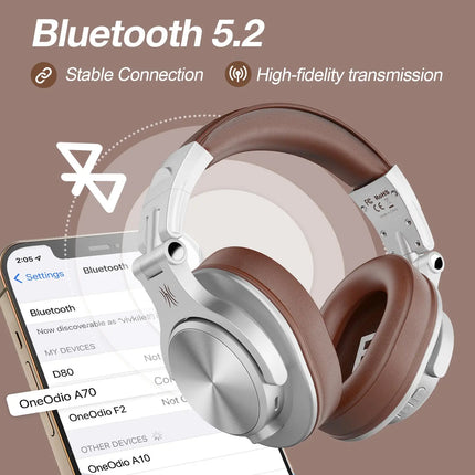 DIBELLAY A70 Fusion – Casque Filaire & Bluetooth 5.2 Over-Ear avec Micro