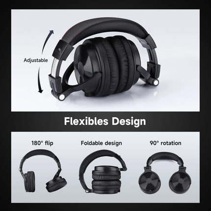 DIBELLAY Pro-C – Casque Bluetooth 5.2 Over-Ear Hi-Res avec Micro, 110H