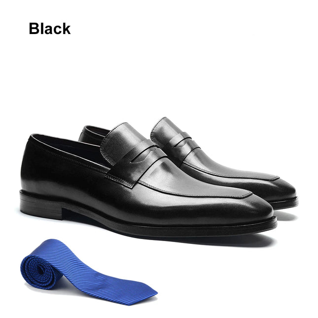 High Quality Mens Dress Shoes Brown Black Moccasins