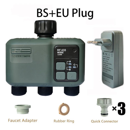 Tuya WiFi + RF433 Smart 3-Way Garden Water Timer