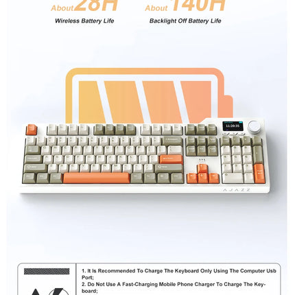 AJAZZ AK35I MAX Keyboard – Tri-Mode & Hot-Swap