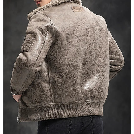 DIBELLAY Men's  Jacket Short Bomber Coat