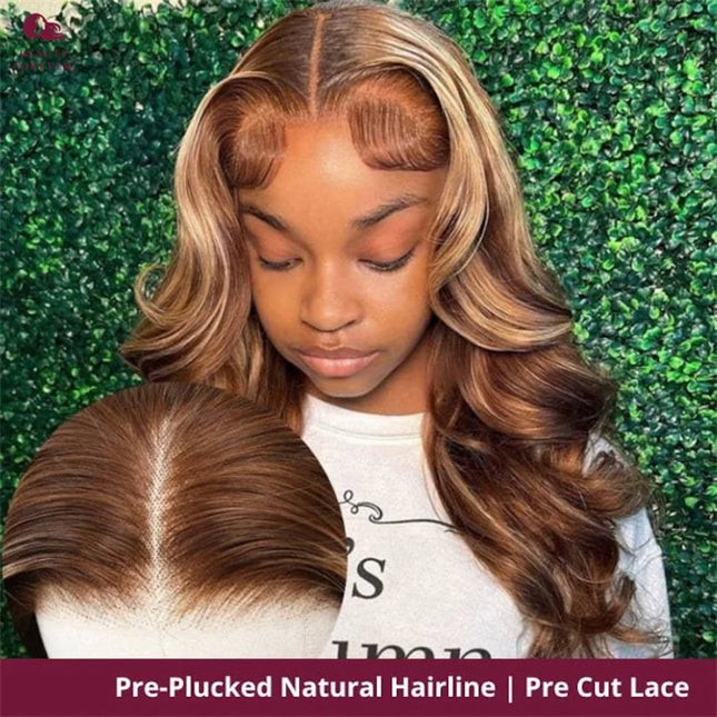 Glueless Body Wave Wig – Honey Blonde 7x5 Lace Front