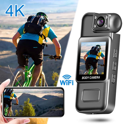 Mini Caméra Wi-Fi HD 4K – Vision Nocturne, Caméra Sport & Body Cam Portable