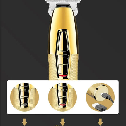 Kemei Tx1 Full Metal Electric Shaver for Men Rechargeable