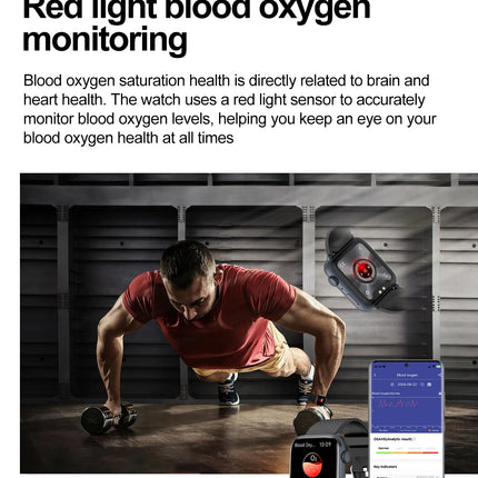 AI Smart Watch Health Monitor HRV+PPG