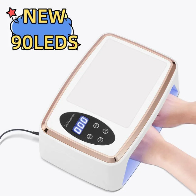 Lampe UV/LED 90 LEDs – Pour tous vernis gel, grand espace