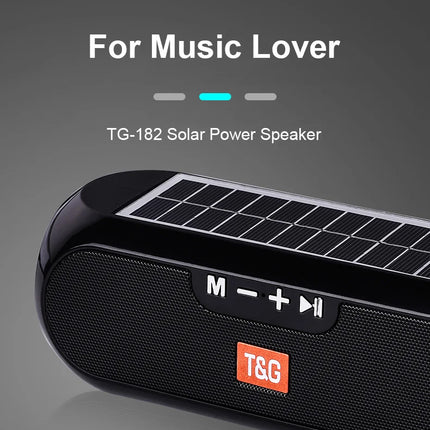 Solar FM Radio Bluetooth Speaker – Portable HiFi Bass