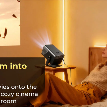 LynCast X7 Projector 1080P, 8K Decoding, Android 14, WiFi 6, Auto Focus