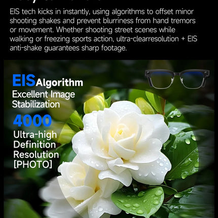 4K AI Smart Glasses with Translation