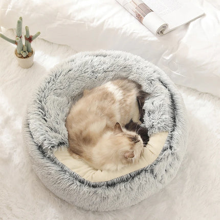 Plush Cat & Dog Bed with Cover