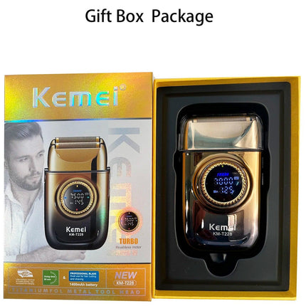Kemei T228 New Electric Shaver Rechargeable Hair Beard Razor