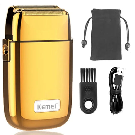 Kemei Tx1 Full Metal Electric Shaver for Men Rechargeable