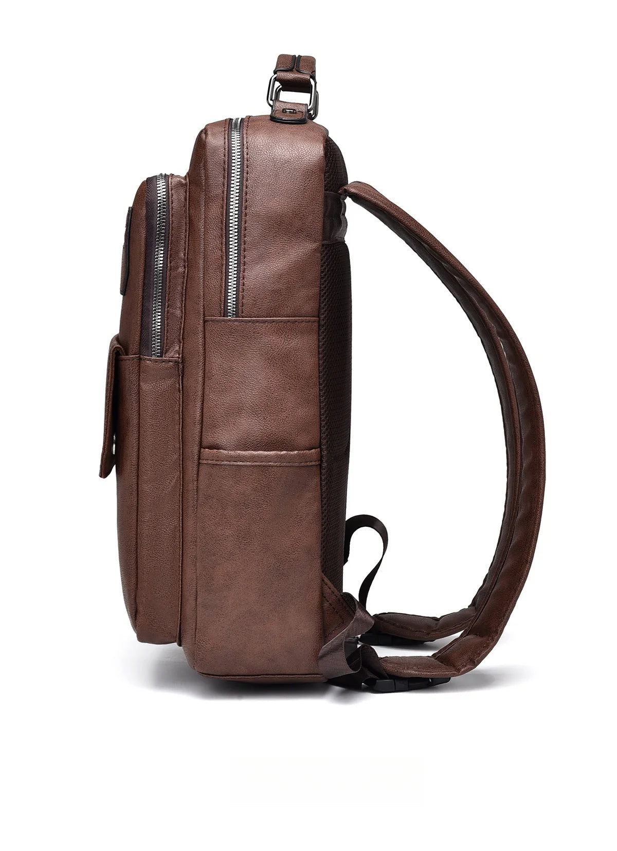 New Backpack Men School Bags 15.6 inches Laptop Backpacks High quality leather