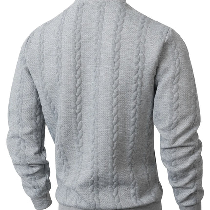 Men’s Jacquard Turtleneck Sweater