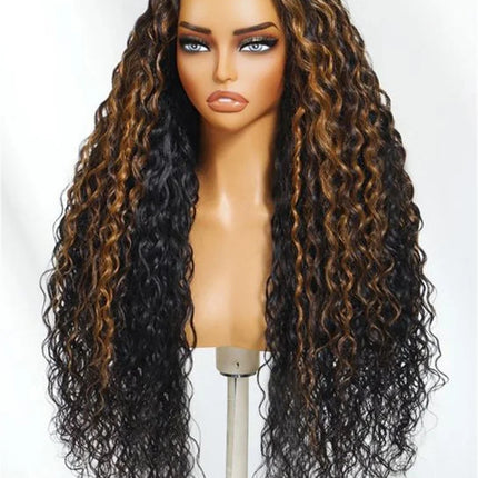 Water Wave Highlight Wig – Bye Bye Knots 3.0, Human Hair